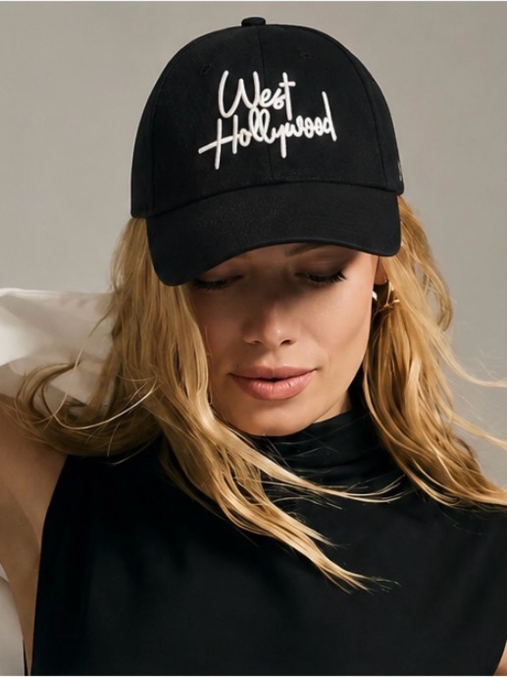 Unisex “West Hollywood” Embroidered Cotton Baseball Cap NWOT
